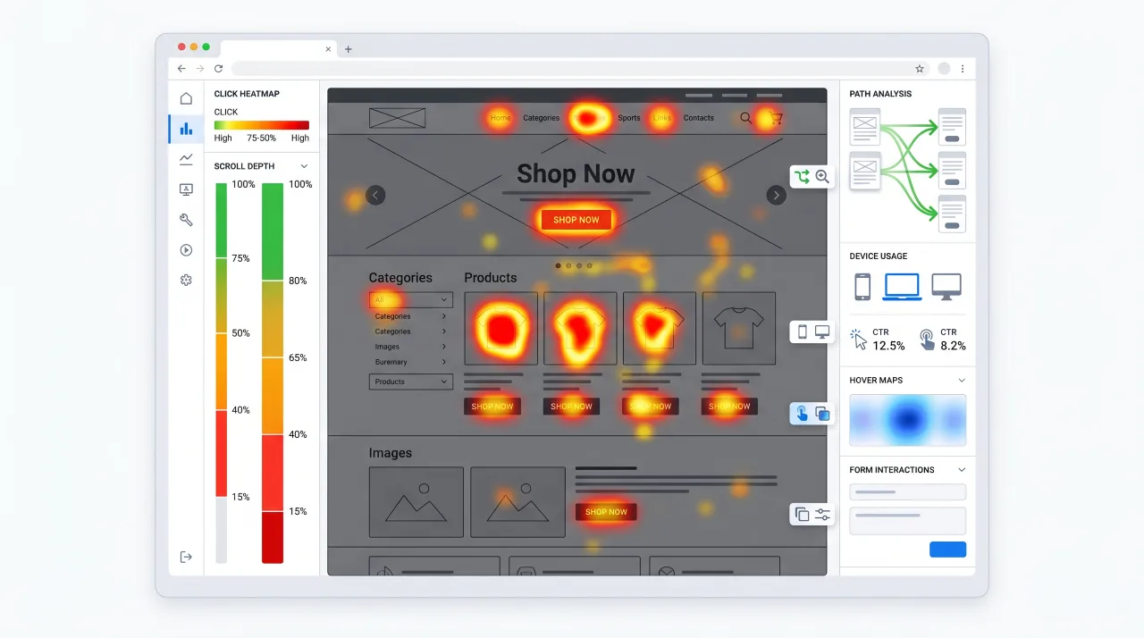 Hotjar heatmap