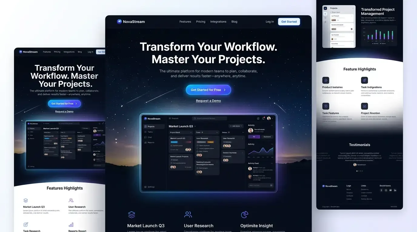 Optimized landing page with clear headline and CTA to increase conversion rate